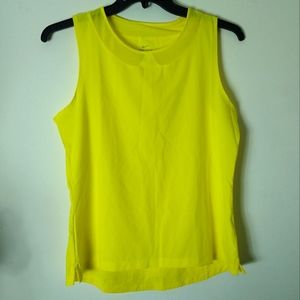 Nike Dri-Fit Flex Golf Tank Top Shirt Yellow Women's Medium